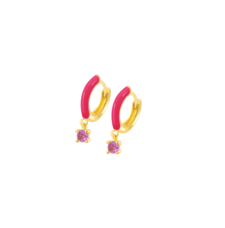 Pendientes lotus silver plata baño oro LP3573-4/2