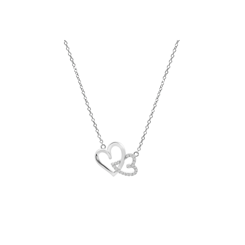 Collar Lotus Corazones plata mujer LP3581-1/1