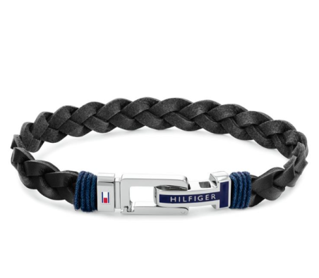 Pulsera Tommy Hilfiger Hombre Cuero Negro 2790307