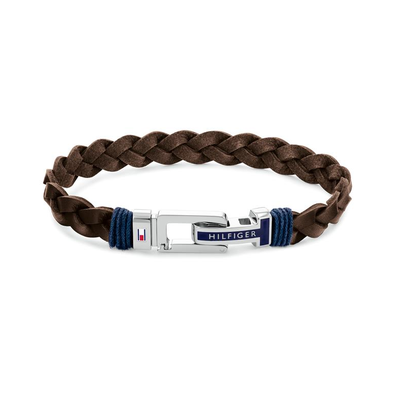 Pulsera Tommy Hilfiger Hombre Cuero marrón 2790309