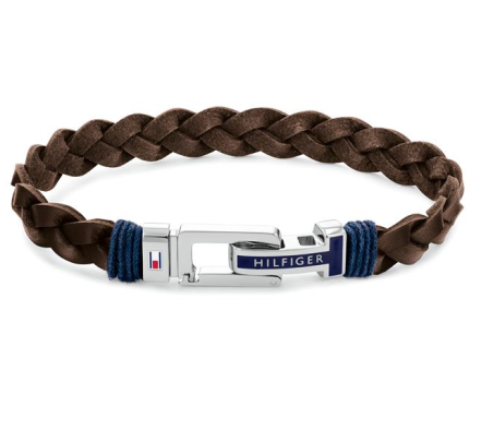 Pulsera Tommy Hilfiger Hombre Cuero marrón 2790309