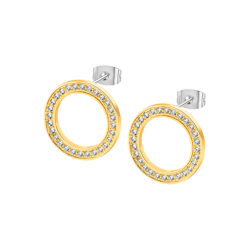 Pendientes Lotus acero...