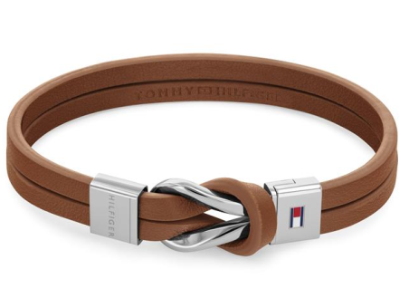 Pulsera Tommy Hilfiger Hombre Cuero marrón 2790441