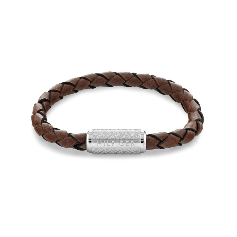 Pulsera Tommy Hilfiger Hombre Cuero marrón 2790482 - Joyerías Sánchez