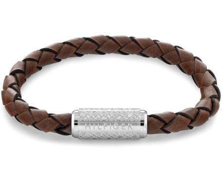 Pulsera Tommy Hilfiger Hombre Cuero marrón 2790482 - Joyerías Sánchez