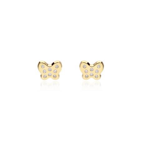 PENDIENTES "MARTA" MARIPOSA ORO 18K