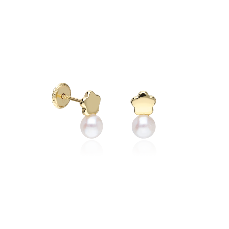 PENDIENTES "WACO" ORO 18K Y PERLAS CULTIVADAS