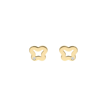 Pendientes Oro 18k y diamantes 0.03cts "Fara"