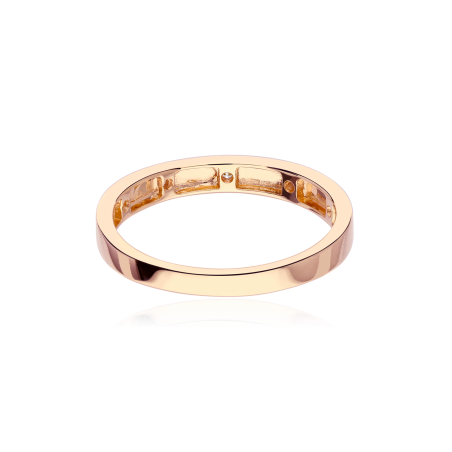 Anillo "Versa" Oro Rosa 18k y Diamantes 0.11cts