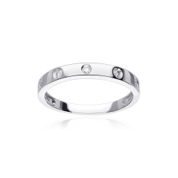 Anillo  Versa  Oro Blanco 18k y Diamantes 0 11cts