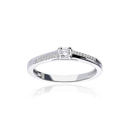 Anillo Oro 18k y diamantes 0.20cts "Acceglio"