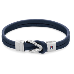 Pulsera Tommy Hilfiger piel azul hombre 2790443