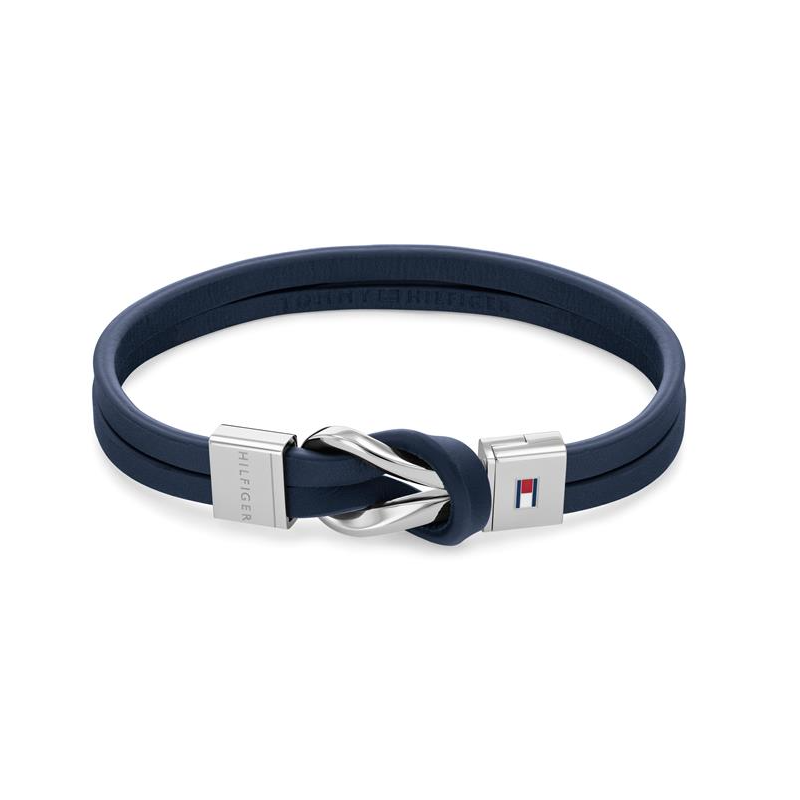 Pulsera Tommy Hilfiger piel azul hombre 2790443
