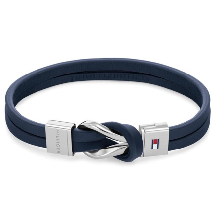 Pulsera Tommy Hilfiger piel azul hombre 2790443