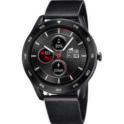 Reloj Lotus negro correa acero hombre 50010/1