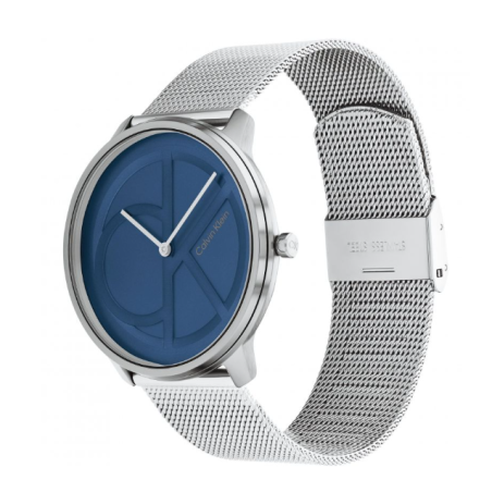 Reloj Calvin Klein Unisex Plateado Azul Analógico 25200031