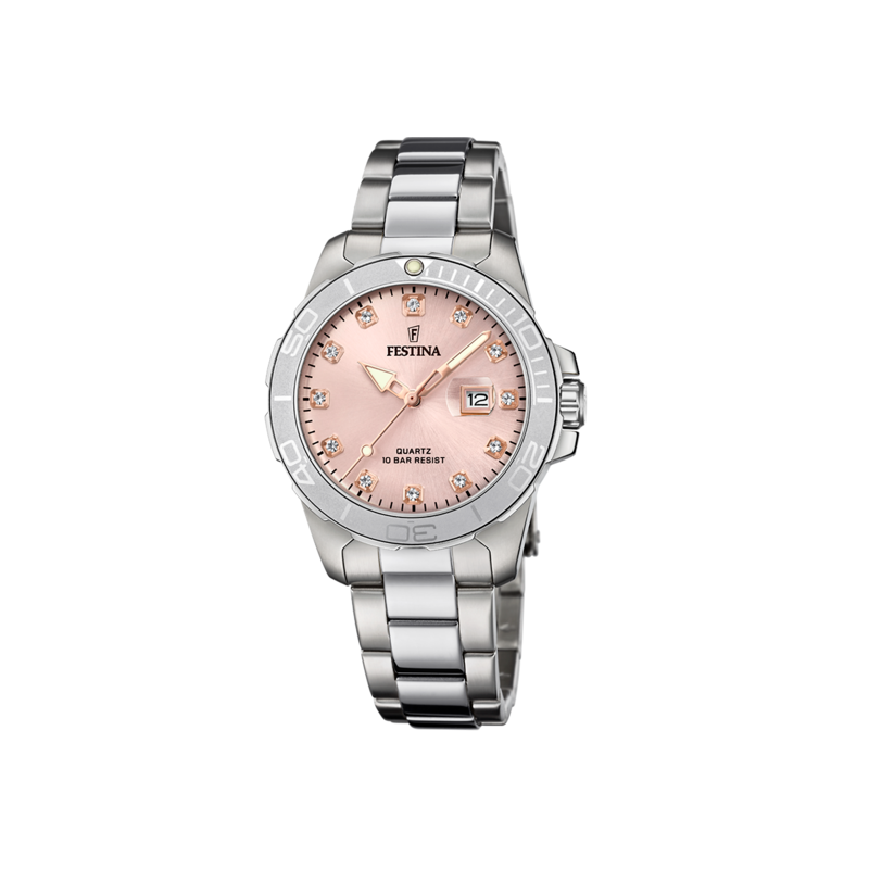 Reloj Festina esfera rosa acero mujer F20503/2