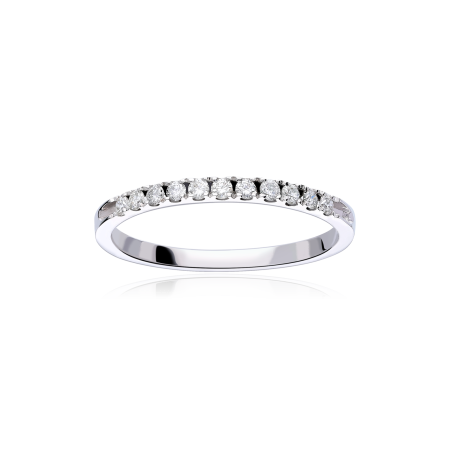 Anillo Oro Blanco y Diamantes 0.20cts "Jeme"