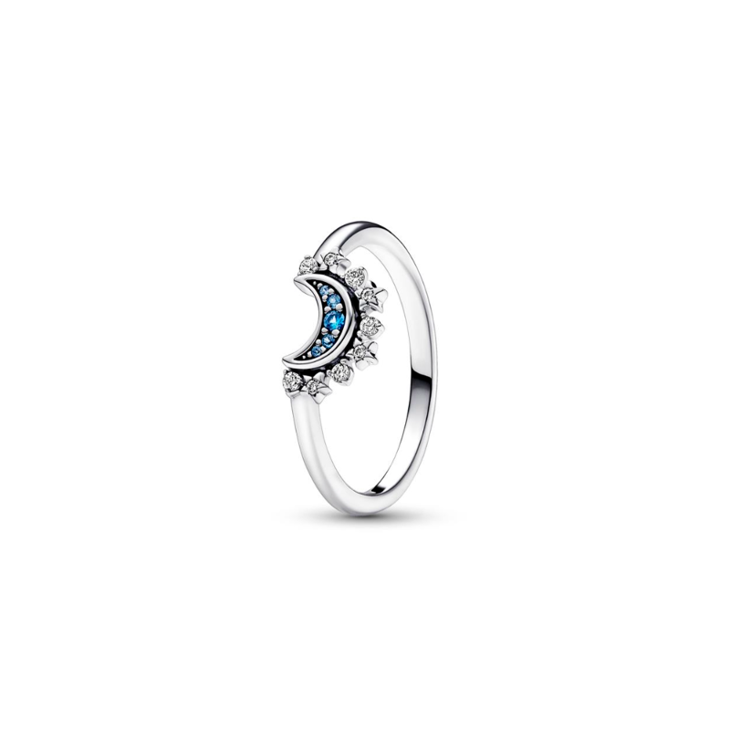 Anillo Pandora Luna Celestial Azul 192675C01