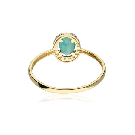 ANILLO "EMERALD GLOBE" ORO 18K Y ESMERALDA