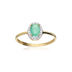 ANILLO "EMERALD GLOBE" ORO...