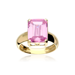 ANILLO "ANTONELLA" ROSA DE FRANCIA ORO 18K