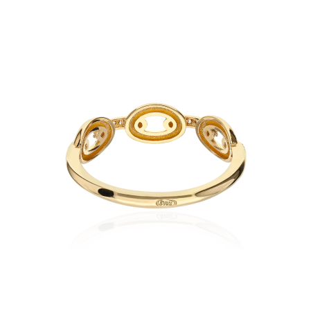 ANILLO "IRVINE" CIRCONITAS ORO 18K