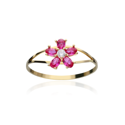 ANILLO "SURPRISE" ORO 18K CIRCONITAS ROSAS