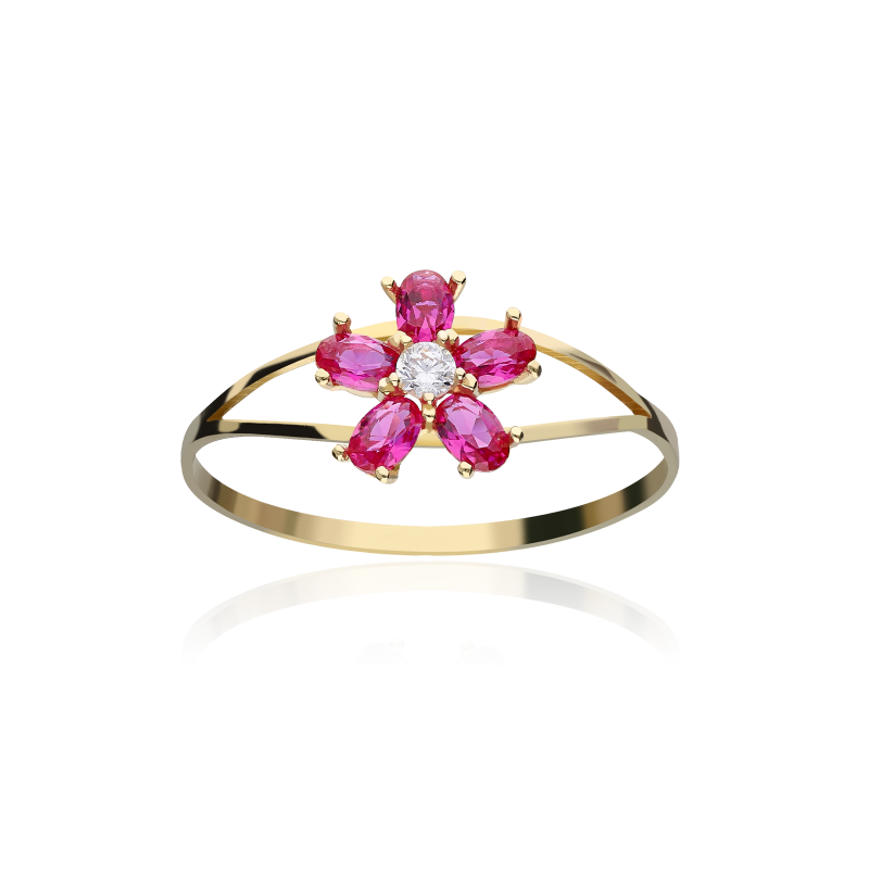 ANILLO "SURPRISE" ORO 18K CIRCONITAS ROSAS