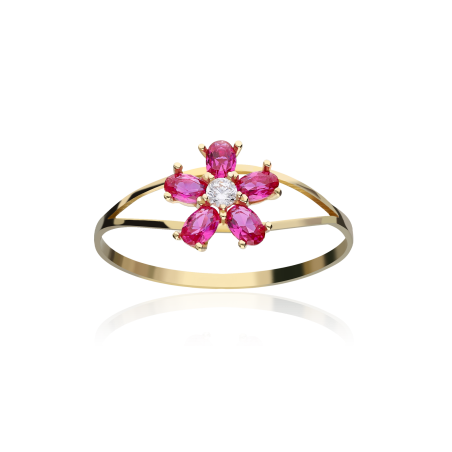 ANILLO "SURPRISE" ORO 18K CIRCONITAS ROSAS