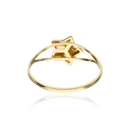 ANILLO "PAVESE" ORO 18K Y CIRCONITA