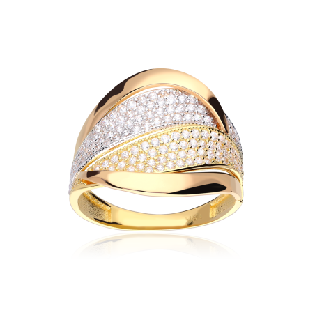 ANILLO "SUPREME" ORO TRICOLOR 18K