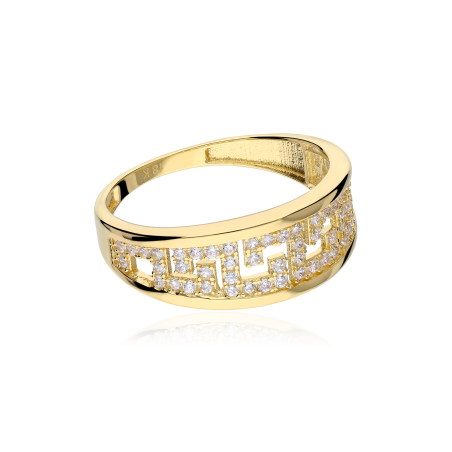 Anillo "Bonassola" Oro 18k y Circonitas