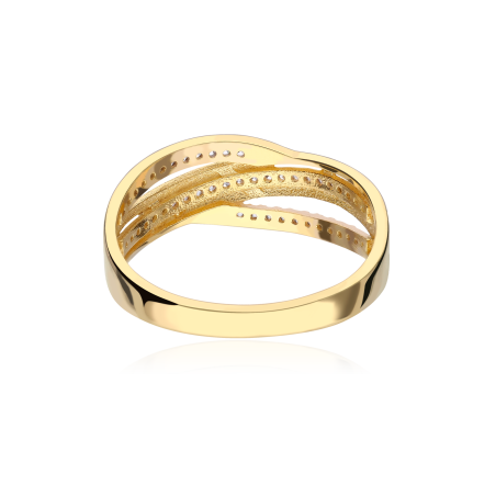 Anillo "Borgio" Oro Bicolor 18k circonitas