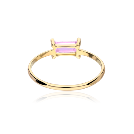 ANILLO "IMPERIA" ROSA DE FRANCIA Y ORO 18K