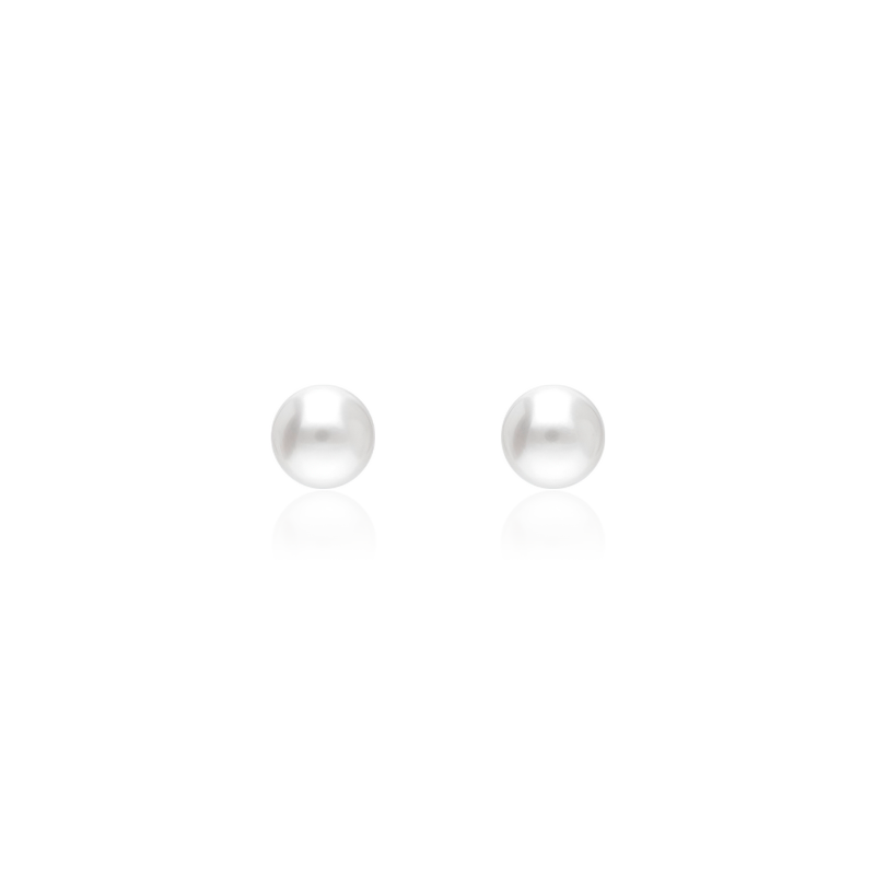 Pendientes oro 18k y perlas cultivadas "Single Pearl"