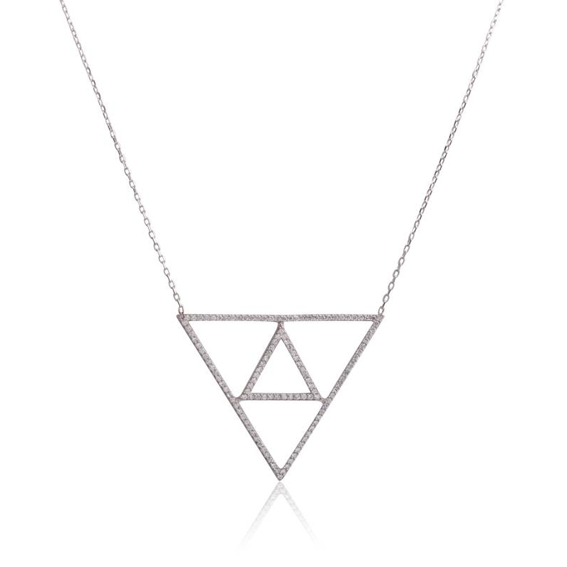 Gargantilla "Emphasis" Triple triángulo