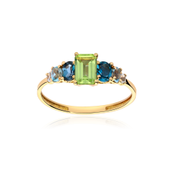 ANILLO "TOPAZ" ORO 18K...