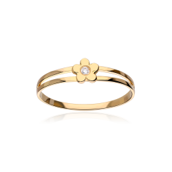 Anillo Oro 18k perlas y diamantes 0.015cts "Amiens"