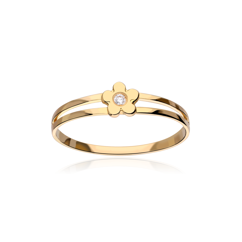 Anillo Oro 18k perlas y diamantes 0.015cts "Amiens"