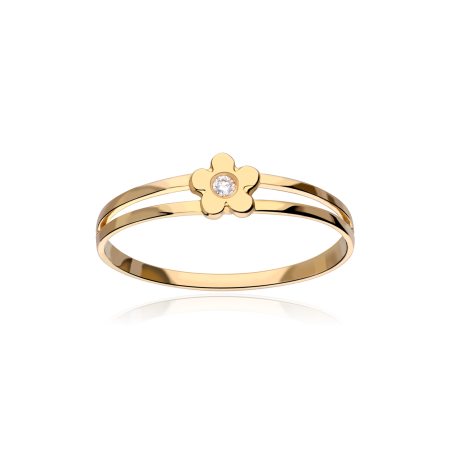 Anillo Oro 18k perlas y diamantes 0.015cts "Amiens"