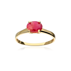 Anillo "Nara" Oro 18k y Rubí natural