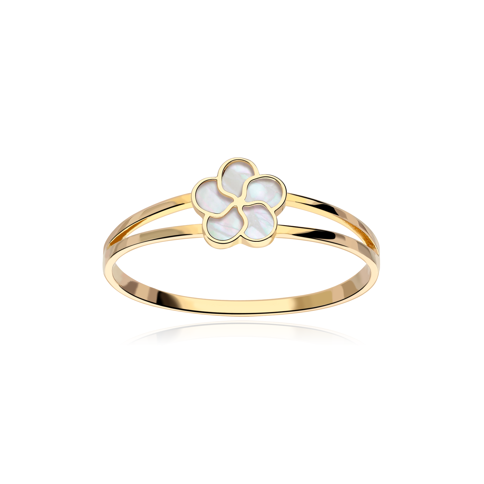 Anillo Oro Anillo Tous Nacar Blanco Anillo 