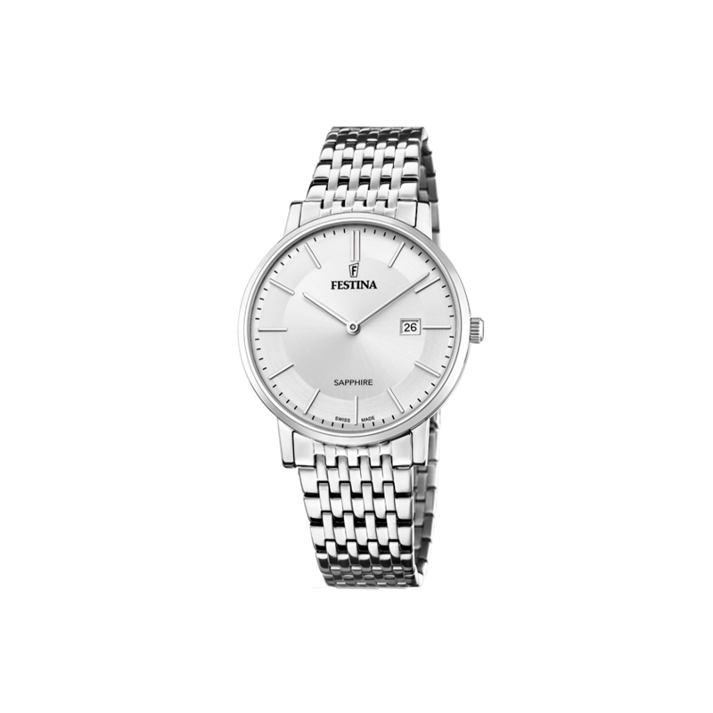 Reloj Festina acero esfera plata hombre F20018/1