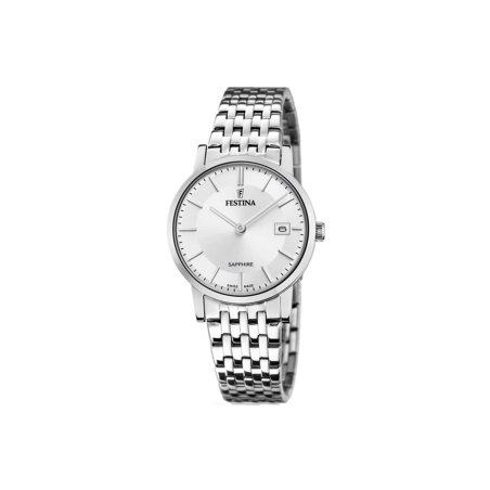 Reloj Festina acero esfera plata mujer F20019/1