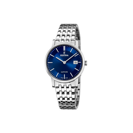 Reloj Festina acero esfera azul mujer F20019/2