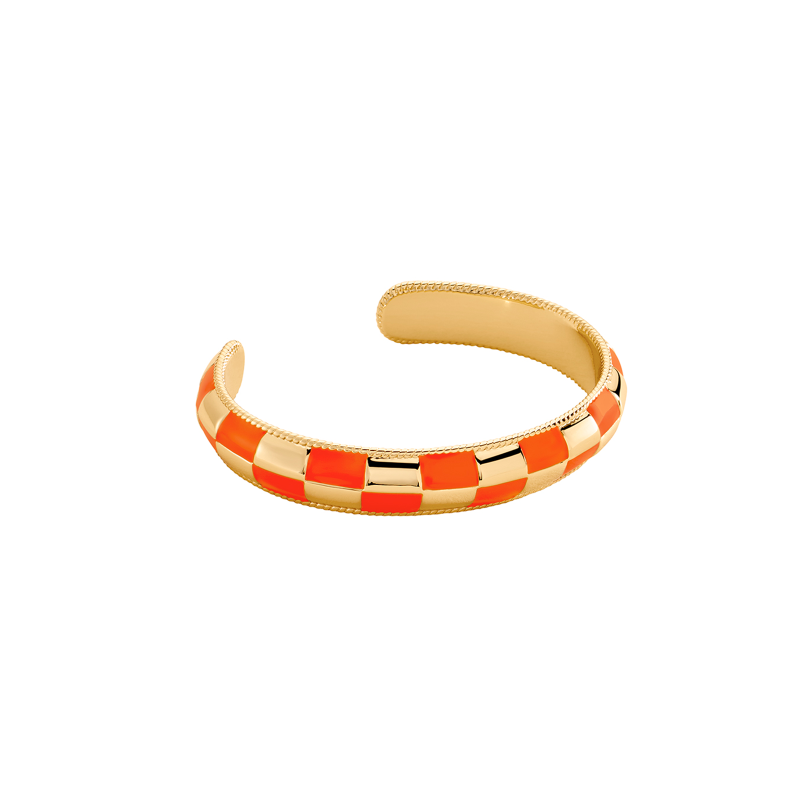 Pulsera Agatha Rígida Paris Brigitte Baño Oro y Naranja 2480285-279-TU Pulsera Agatha Rígida Paris Brigitte Baño Oro y Naranja 2480285-279-TU