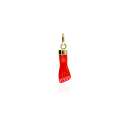 Colgante "Higa" Puño rojo Oro 18k 15mm - Joyerías Sánchez