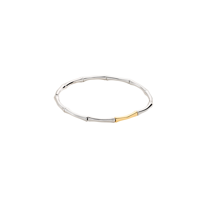 Pulsera Agatha Paris Bamboo Baño Plata y Oro 2480293-879-TU Pulsera Agatha Paris Bamboo Baño Plata y Oro 2480293-879-TU