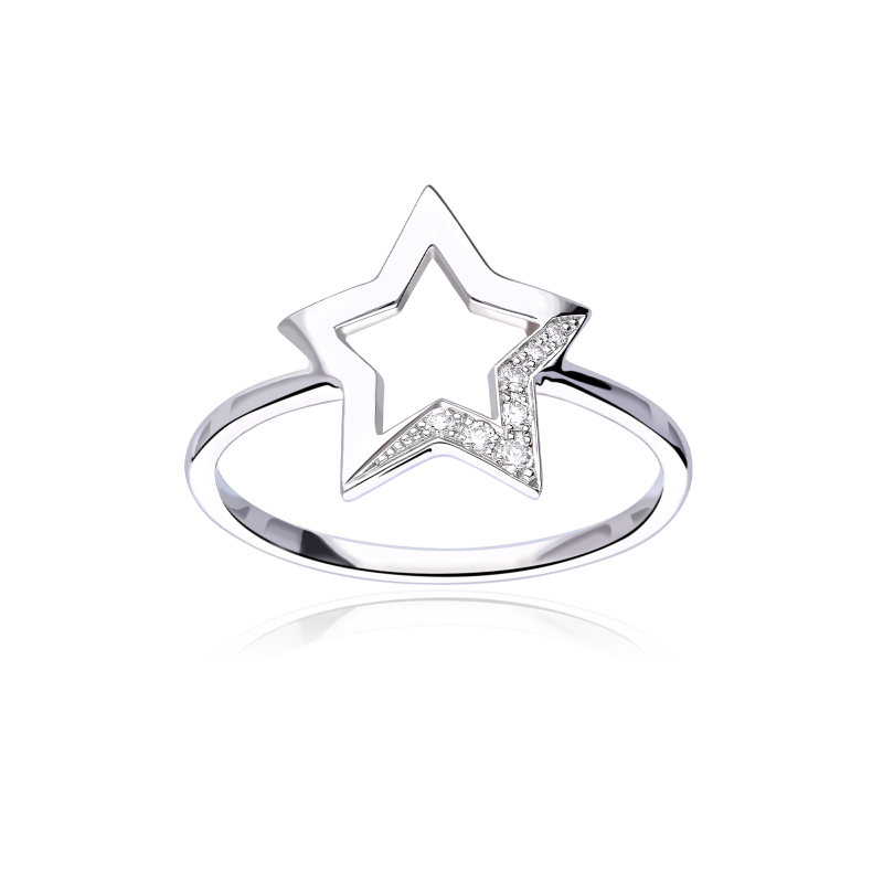 Anillo "LIFE Star" Con Diamantes Oro 18 k